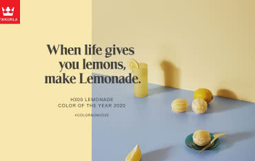 Farba Lemonade kolorem roku 2020 firmy Tikkurila