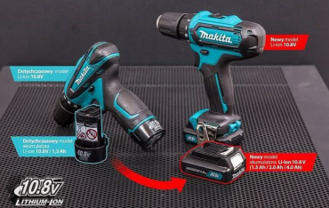 Makita oferuje nowy system akumulatorów LI-ON 10,8 V